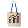 Natural Tote with Contrast-Color Handles Thumbnail