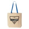 Natural Tote with Contrast-Color Handles Thumbnail
