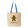 Natural Tote with Contrast-Color Handles Thumbnail