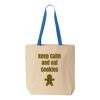 Natural Tote with Contrast-Color Handles Thumbnail