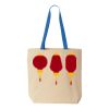 Natural Tote with Contrast-Color Handles Thumbnail