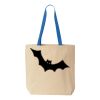 Natural Tote with Contrast-Color Handles Thumbnail
