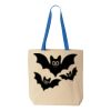 Natural Tote with Contrast-Color Handles Thumbnail