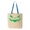 Natural Tote with Contrast-Color Handles Thumbnail