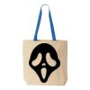 Natural Tote with Contrast-Color Handles Thumbnail