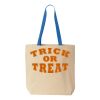 Natural Tote with Contrast-Color Handles Thumbnail