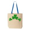 Natural Tote with Contrast-Color Handles Thumbnail