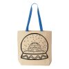 Natural Tote with Contrast-Color Handles Thumbnail