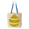 Natural Tote with Contrast-Color Handles Thumbnail
