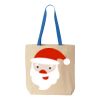 Natural Tote with Contrast-Color Handles Thumbnail
