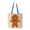 Natural Tote with Contrast-Color Handles Thumbnail