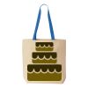 Natural Tote with Contrast-Color Handles Thumbnail