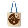 Natural Tote with Contrast-Color Handles Thumbnail