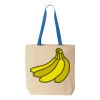 Natural Tote with Contrast-Color Handles Thumbnail