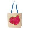 Natural Tote with Contrast-Color Handles Thumbnail