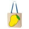 Natural Tote with Contrast-Color Handles Thumbnail