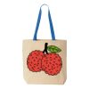 Natural Tote with Contrast-Color Handles Thumbnail