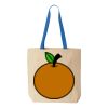 Natural Tote with Contrast-Color Handles Thumbnail