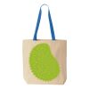 Natural Tote with Contrast-Color Handles Thumbnail