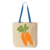 Natural Tote with Contrast-Color Handles Thumbnail