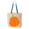 Natural Tote with Contrast-Color Handles Thumbnail