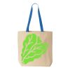 Natural Tote with Contrast-Color Handles Thumbnail
