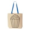 Natural Tote with Contrast-Color Handles Thumbnail