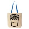 Natural Tote with Contrast-Color Handles Thumbnail