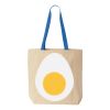 Natural Tote with Contrast-Color Handles Thumbnail