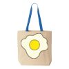 Natural Tote with Contrast-Color Handles Thumbnail