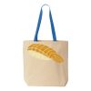 Natural Tote with Contrast-Color Handles Thumbnail
