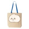 Natural Tote with Contrast-Color Handles Thumbnail