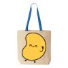 Natural Tote with Contrast-Color Handles Thumbnail