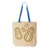 Natural Tote with Contrast-Color Handles Thumbnail