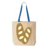 Natural Tote with Contrast-Color Handles Thumbnail