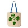 Natural Tote with Contrast-Color Handles Thumbnail