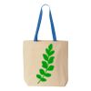 Natural Tote with Contrast-Color Handles Thumbnail
