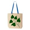 Natural Tote with Contrast-Color Handles Thumbnail