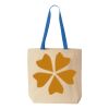 Natural Tote with Contrast-Color Handles Thumbnail