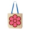Natural Tote with Contrast-Color Handles Thumbnail