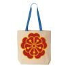 Natural Tote with Contrast-Color Handles Thumbnail