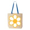 Natural Tote with Contrast-Color Handles Thumbnail