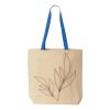 Natural Tote with Contrast-Color Handles Thumbnail