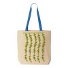 Natural Tote with Contrast-Color Handles Thumbnail