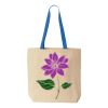Natural Tote with Contrast-Color Handles Thumbnail