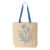 Natural Tote with Contrast-Color Handles Thumbnail