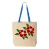Natural Tote with Contrast-Color Handles Thumbnail