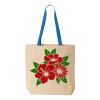 Natural Tote with Contrast-Color Handles Thumbnail