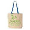 Natural Tote with Contrast-Color Handles Thumbnail