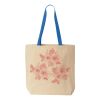Natural Tote with Contrast-Color Handles Thumbnail